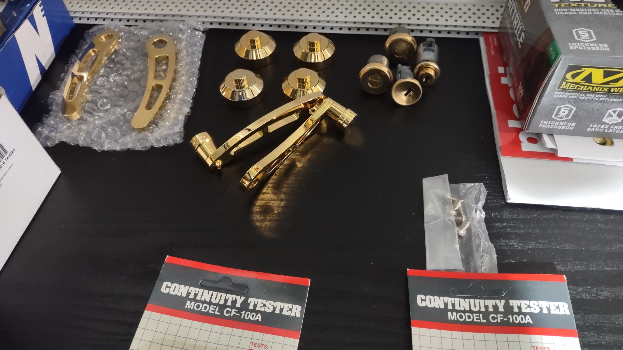 ChromeKarats gold plating work — Gold Door Hardware Set